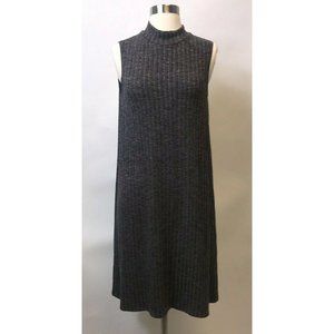 Ronni Nicole Womens Sleeveless Dress Size Small Gray Ribbed Knit Mock Neck